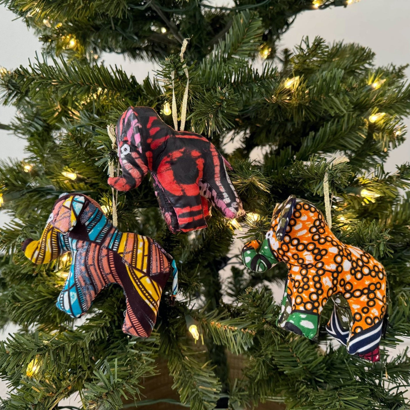 Assorted Safari Elephant Ornament