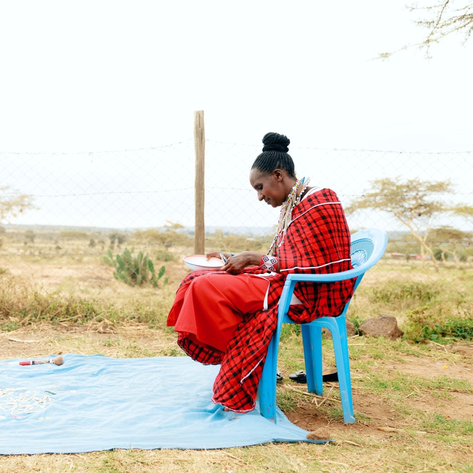 Colorful Beaded Heart Ornament - Amsha