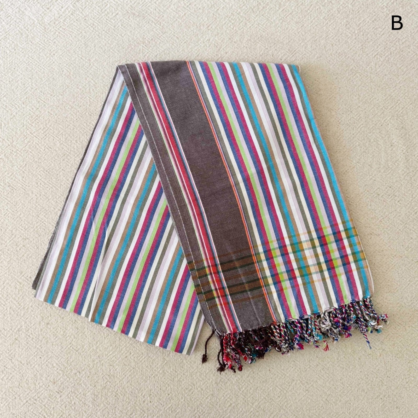 Kikoi: Swahili Lightweight Cotton Towel, Sarong, Scarf - Amsha