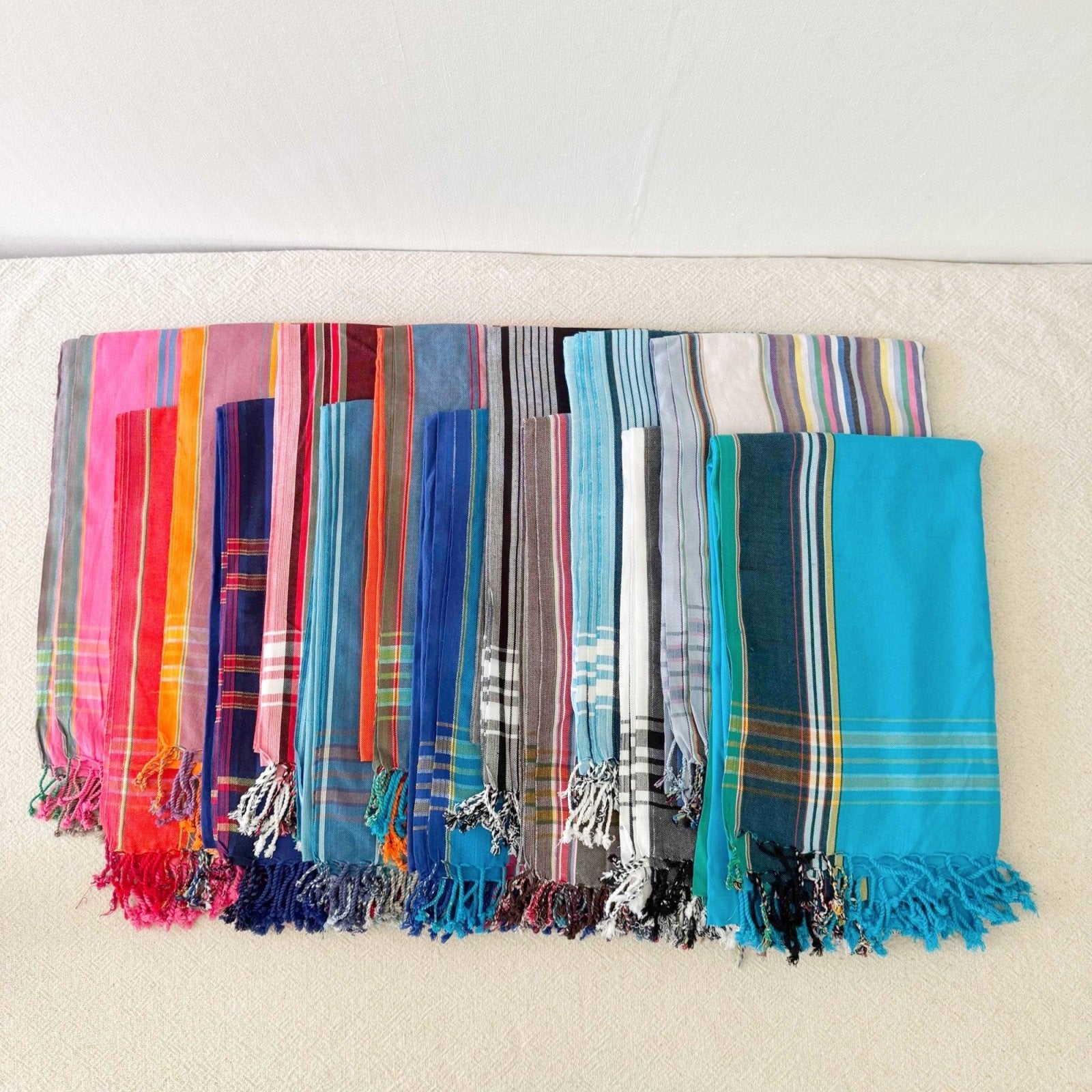 Kikoi: Swahili Lightweight Cotton Towel, Sarong, Scarf - Amsha