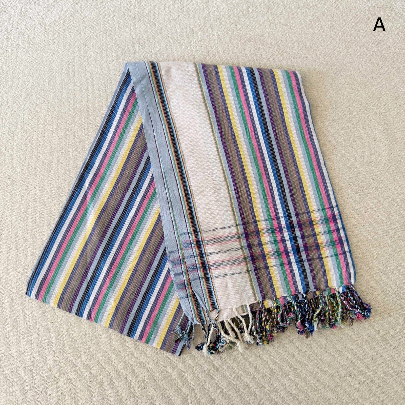 Kikoi: Swahili Lightweight Cotton Towel, Sarong, Scarf - Amsha
