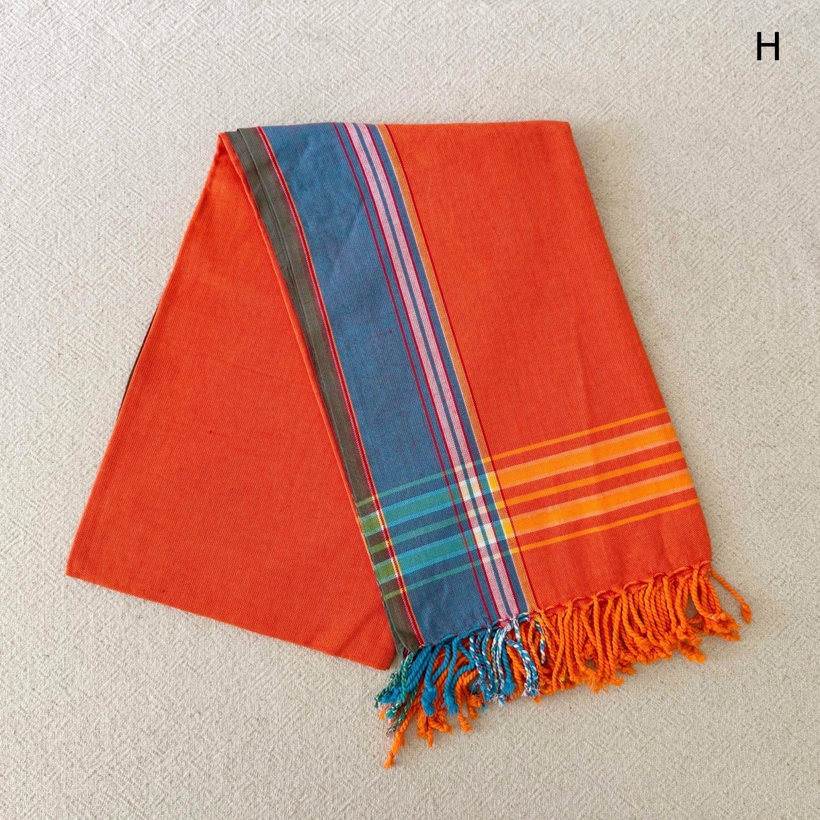 Kikoi: Swahili Lightweight Cotton Towel, Sarong, Scarf - Amsha