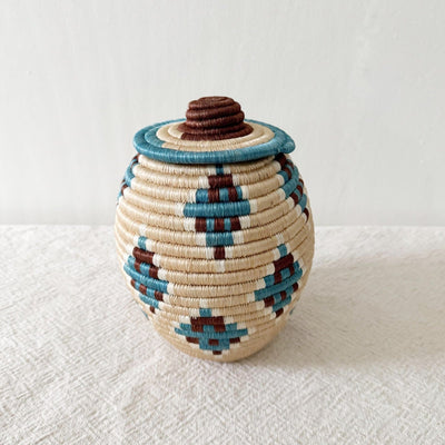 Lidded Treasure Basket: Lubomu - Amsha