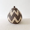 Lidded Zulu Basket A140 - Amsha