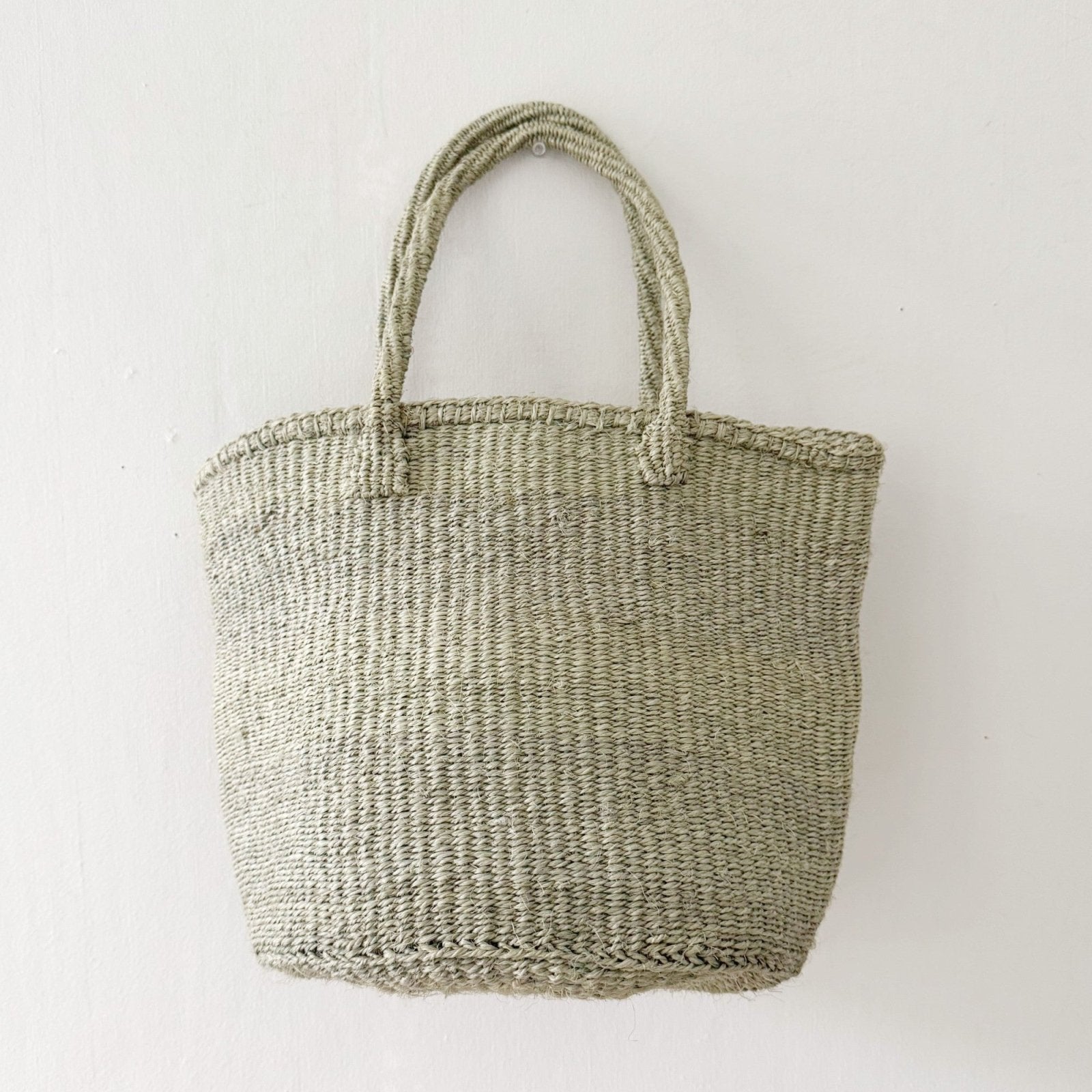 Medium Sisal Tote: Aloe - Amsha