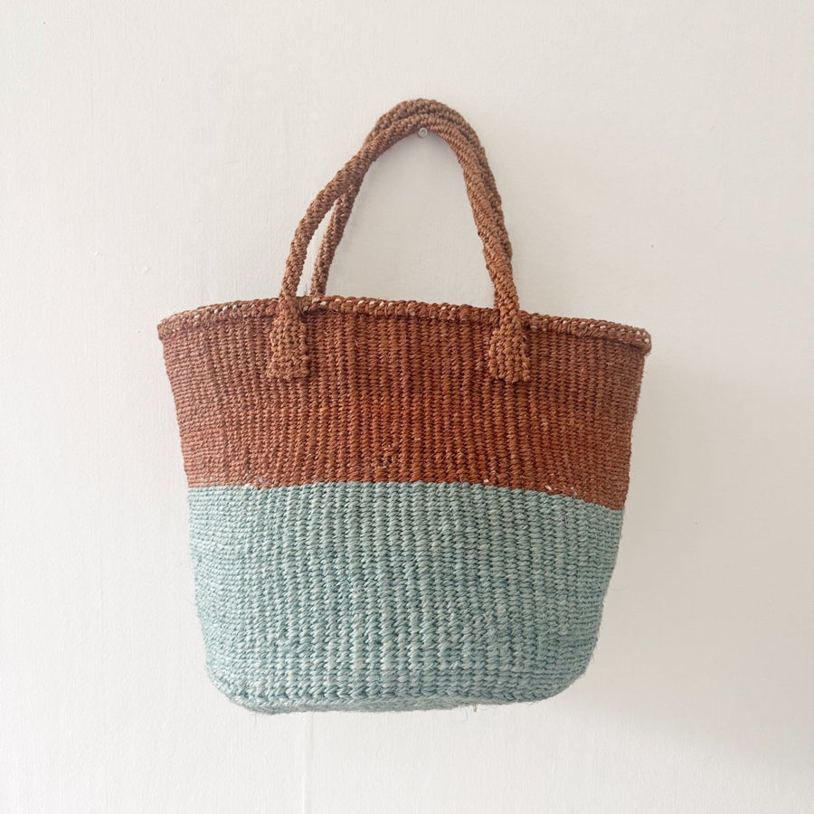 Medium Sisal Tote: Pacific - Amsha