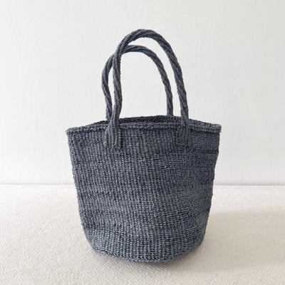 Medium Sisal Tote: Stone - Amsha