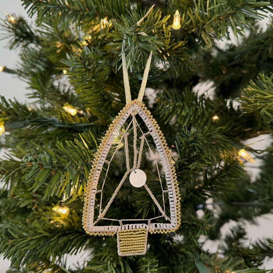 Metallic Beaded Tree Ornament - Amsha