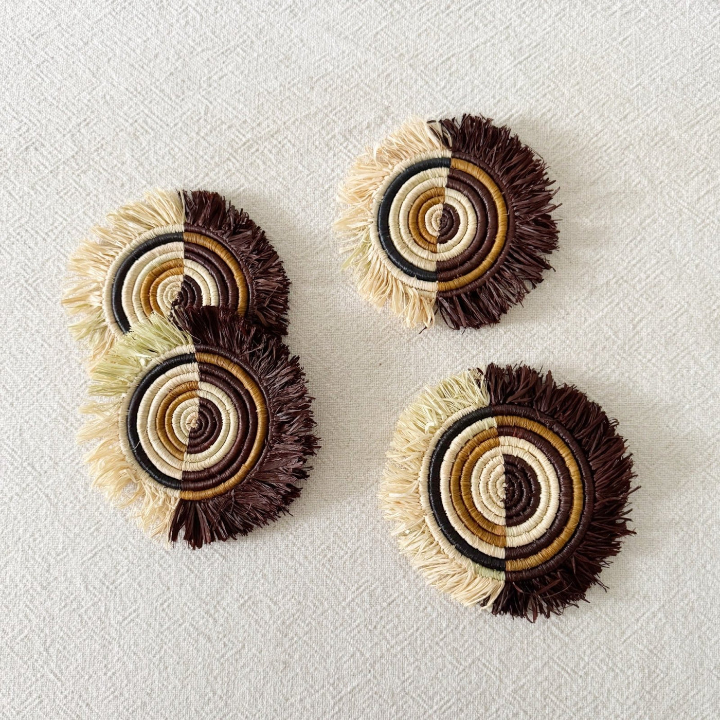 Numbi Fringe Coaster Set