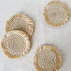 Oats Fringe Coaster Set - Amsha