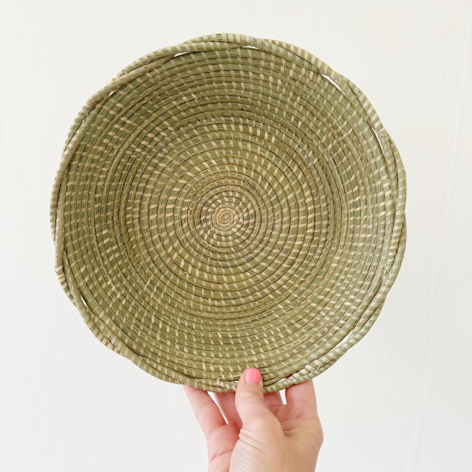 Sweetgrass Twisted Rim Basket - Amsha