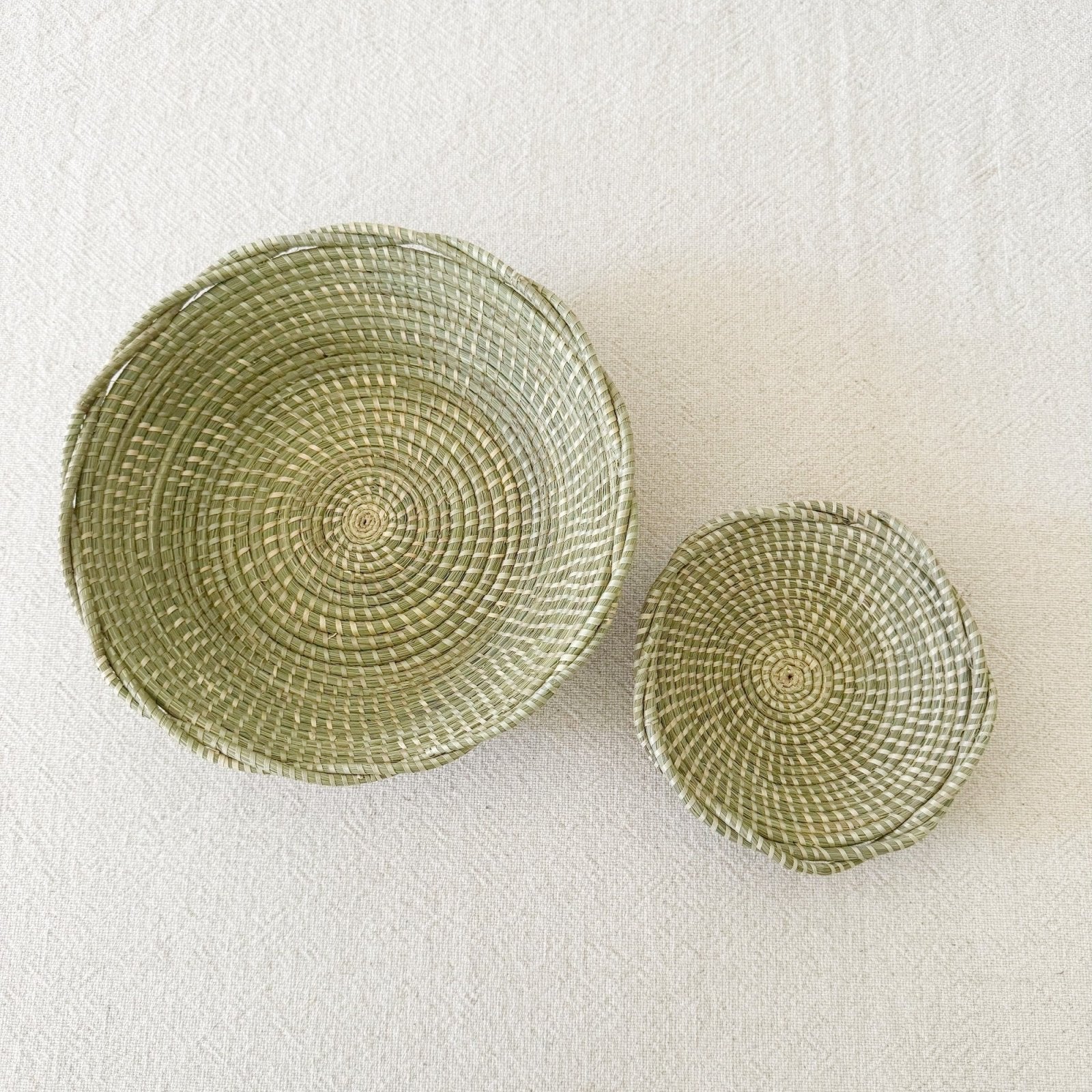 Sweetgrass Twisted Rim Basket - Amsha