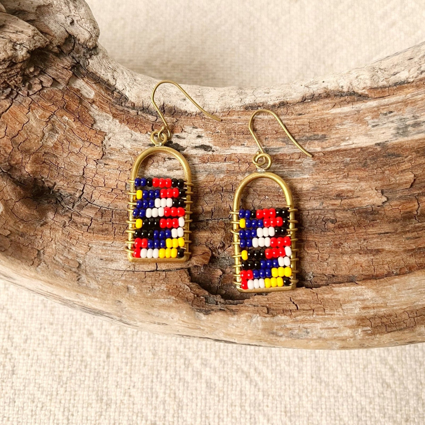 Tao Earrings: Mondrian