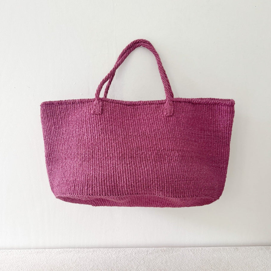 XL Sisal Tote: Berry - Amsha