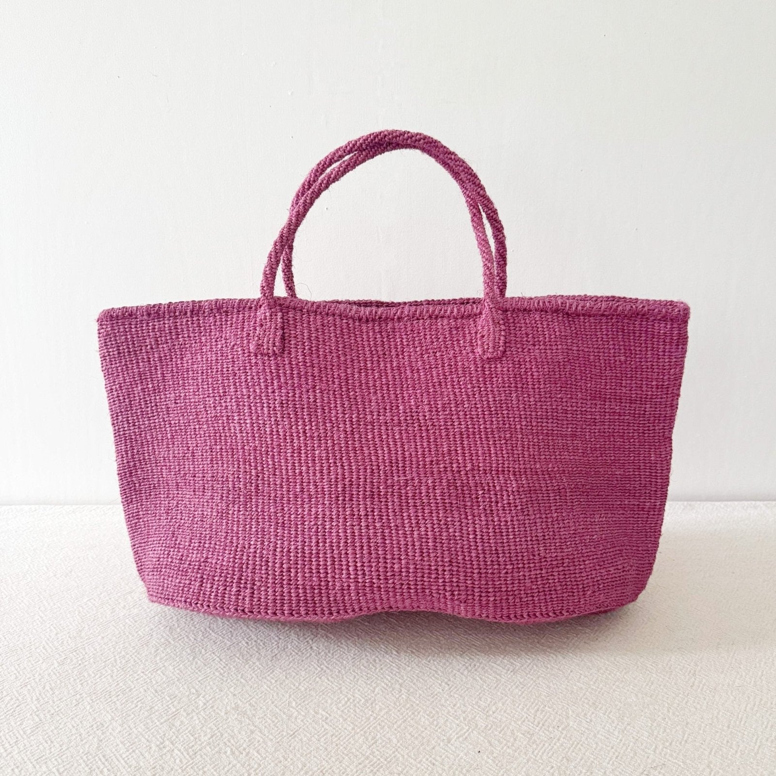 XL Sisal Tote: Berry - Amsha