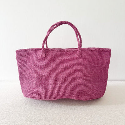 XL Sisal Tote: Berry - Amsha