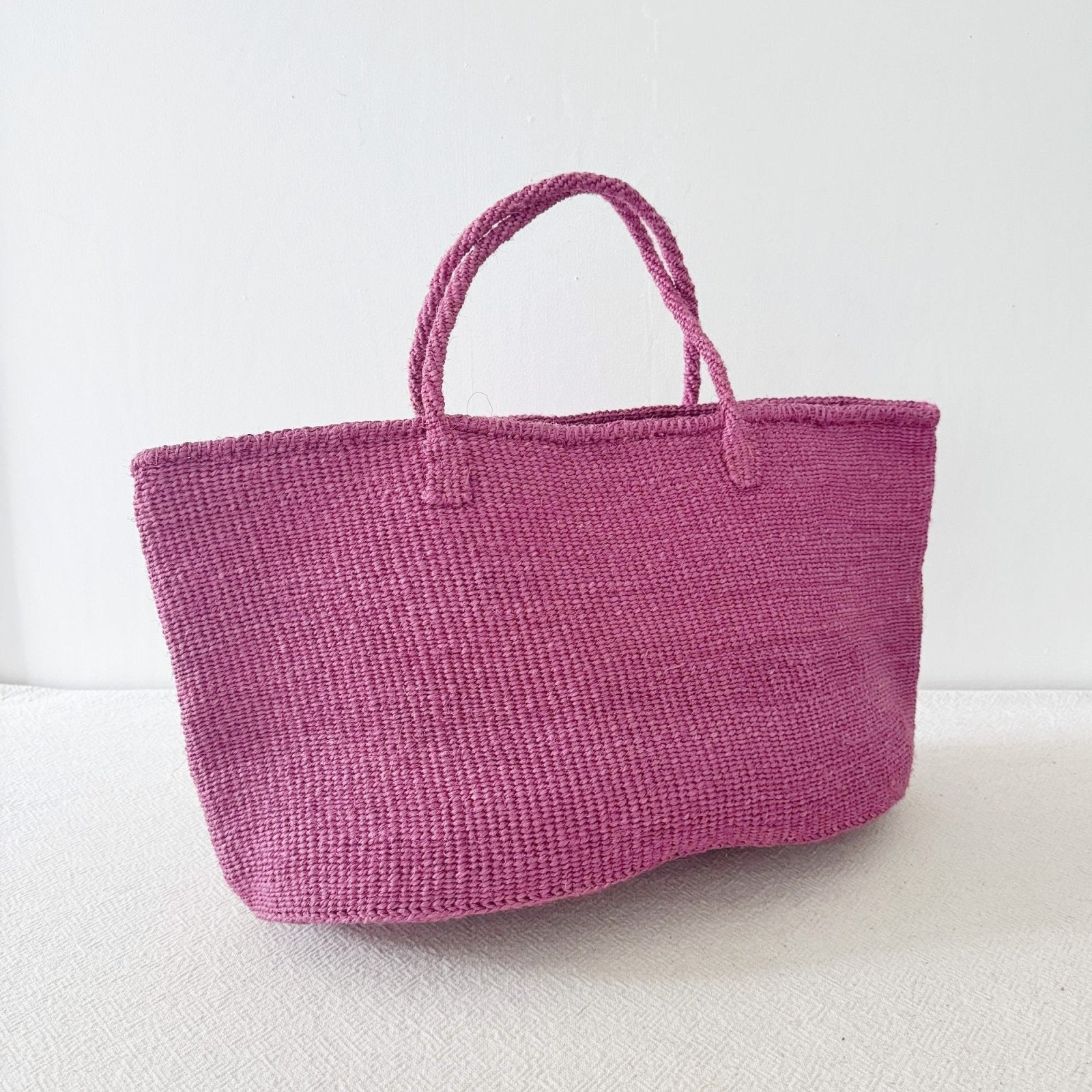 XL Sisal Tote: Berry - Amsha