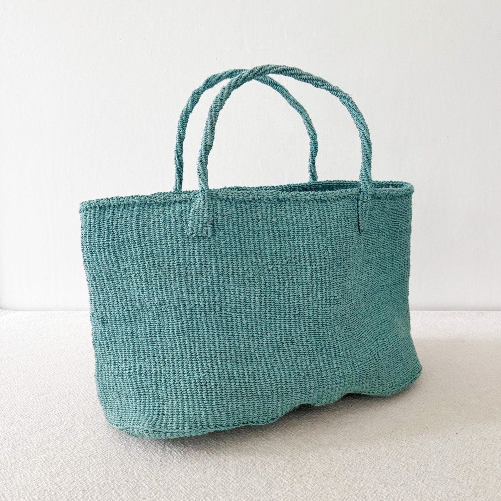 XL Sisal Tote: Eucalyptus - Amsha