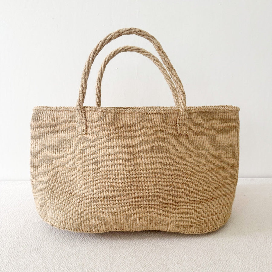 XL Sisal Tote: Khaki - Amsha