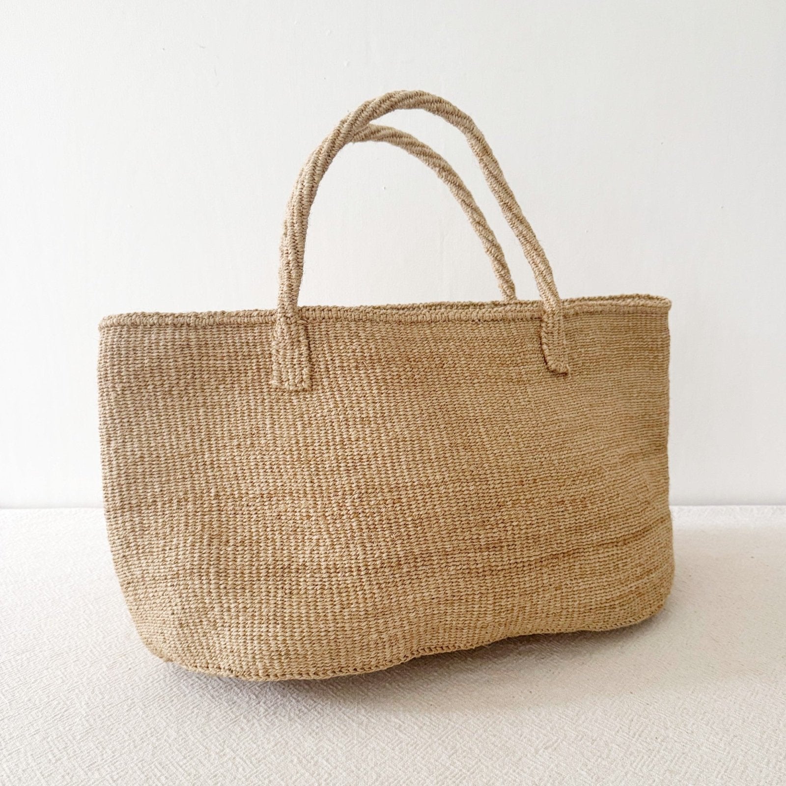 XL Sisal Tote: Khaki - Amsha