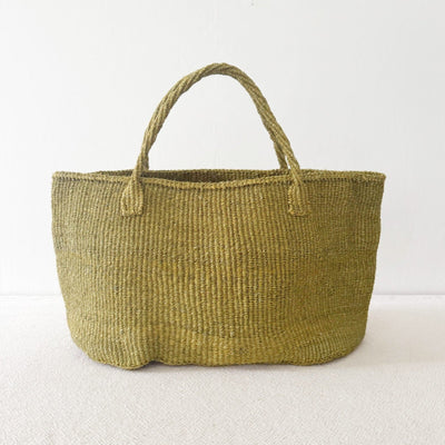 XL Sisal Tote: Olive - Amsha