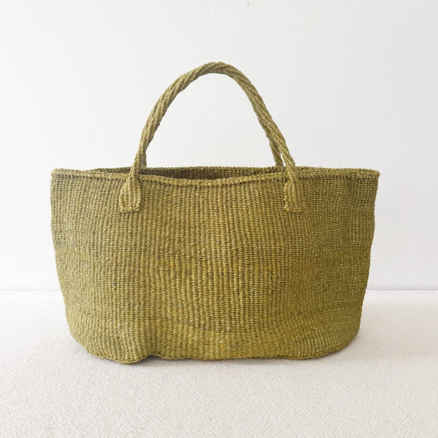 XL Sisal Tote: Olive - Amsha