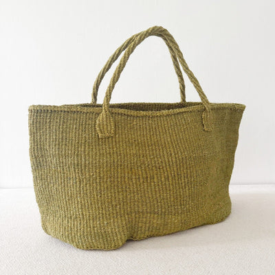 XL Sisal Tote: Olive - Amsha