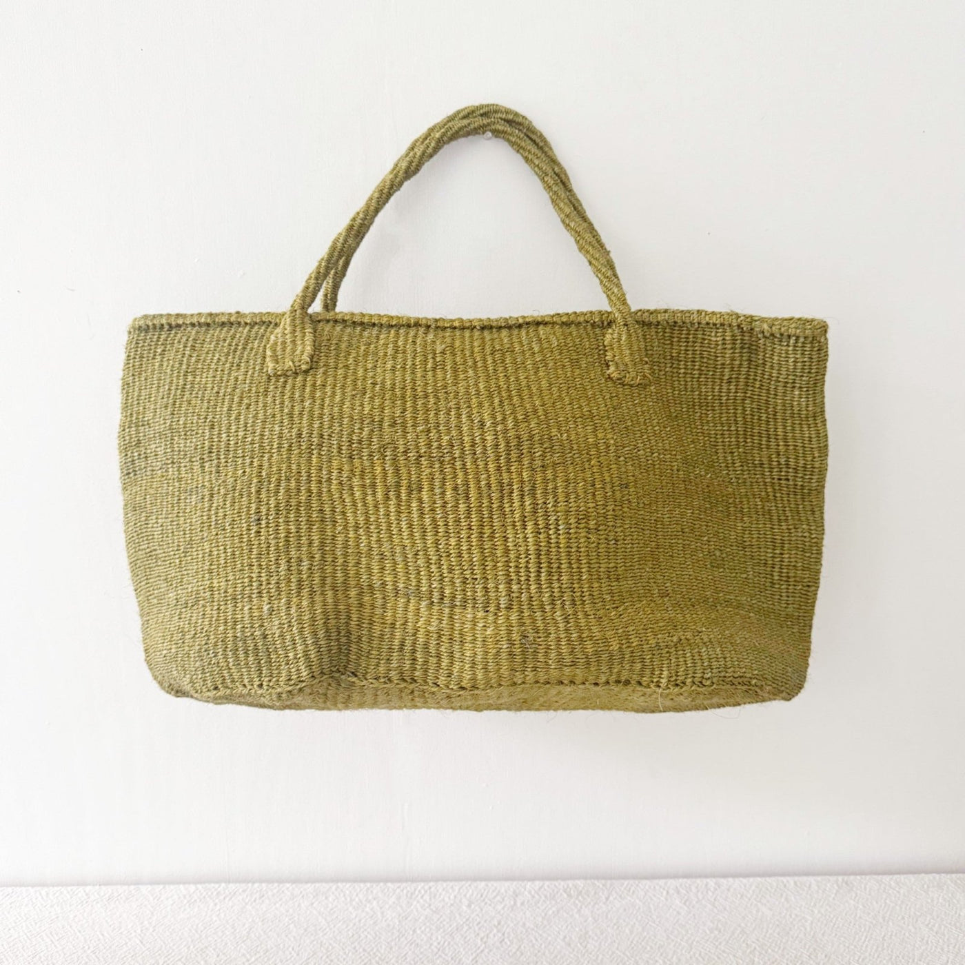 XL Sisal Tote: Olive