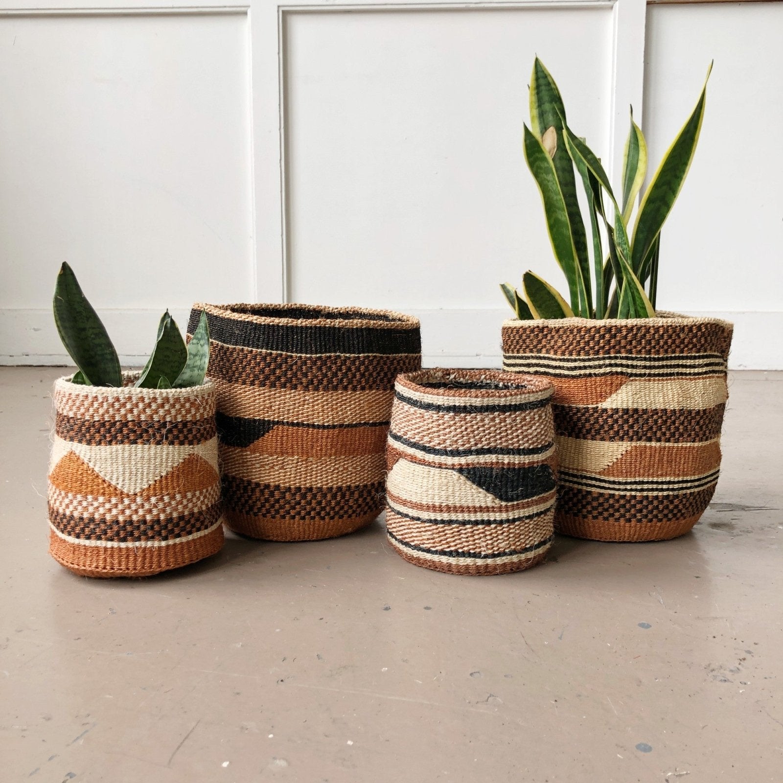 Woven Dry Basket Planters