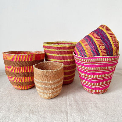 Fine Weave Storage Plant Basket- Assortment B - Amsha