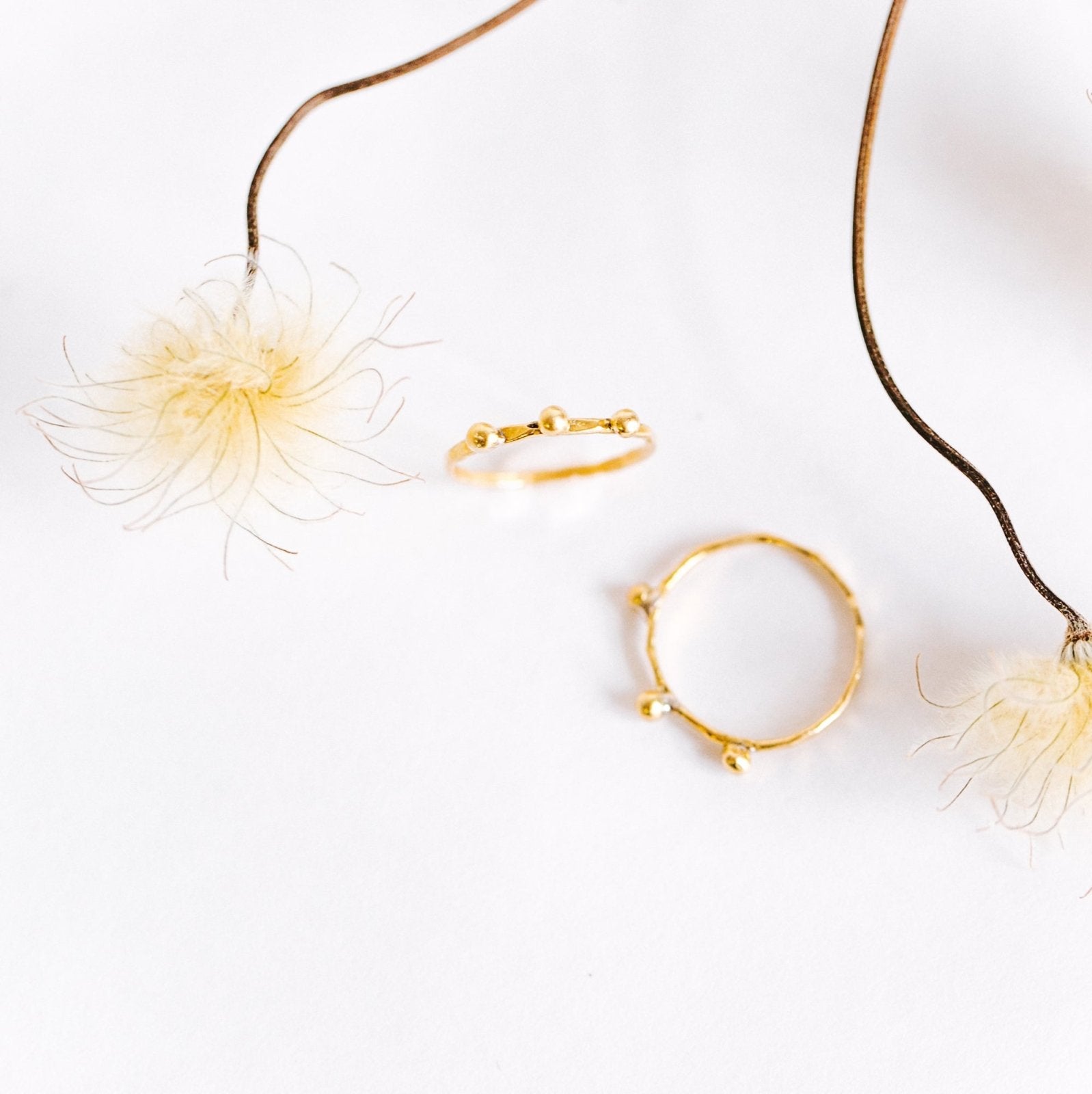 Geometric Brass Stacking Rings