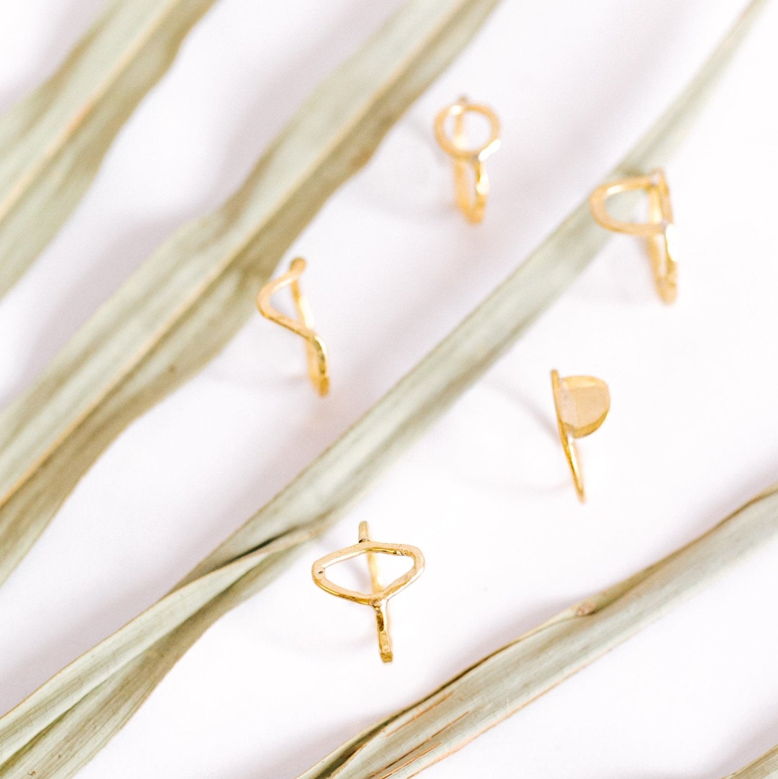 Geometric Brass Stacking Rings
