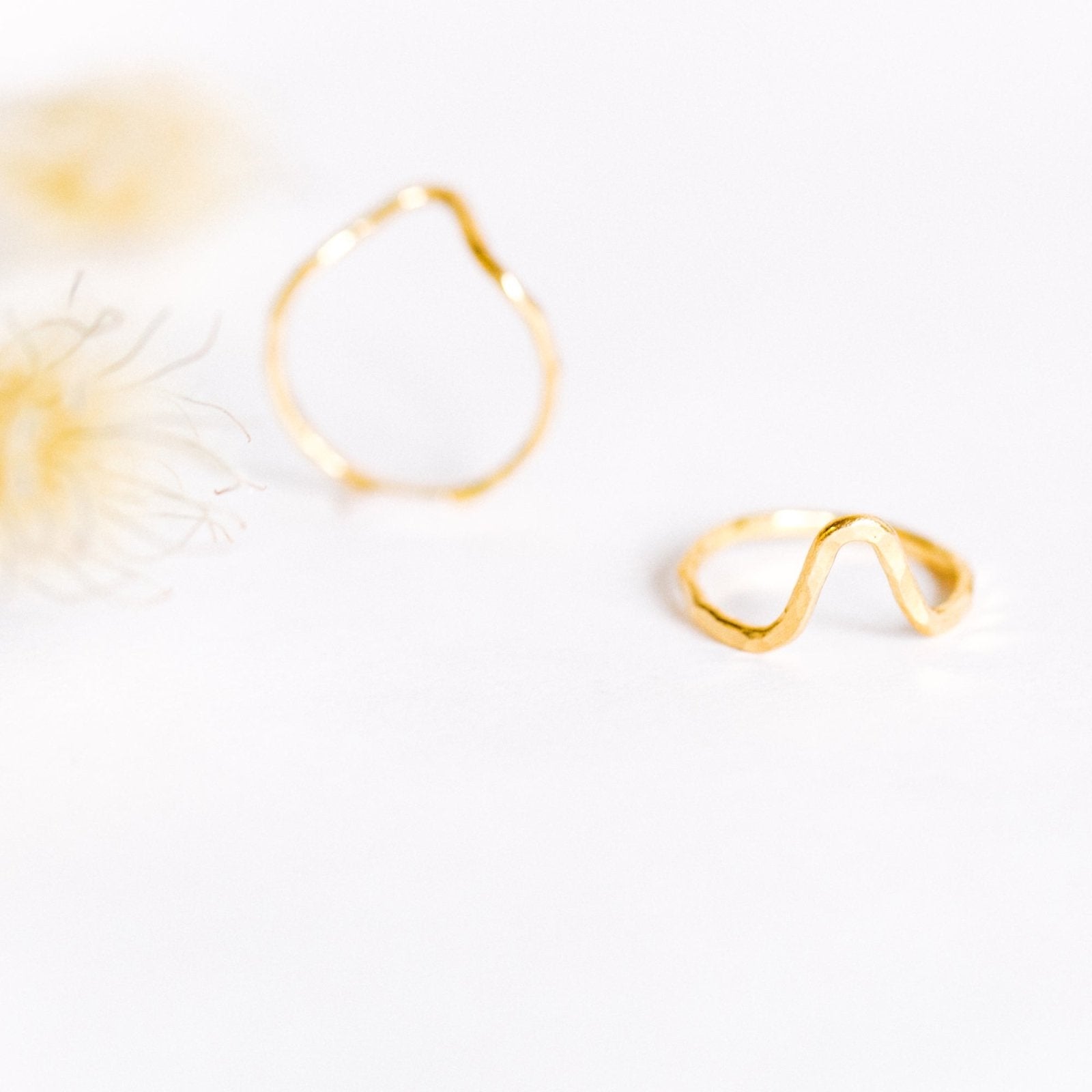 Geometric Brass Stacking Rings