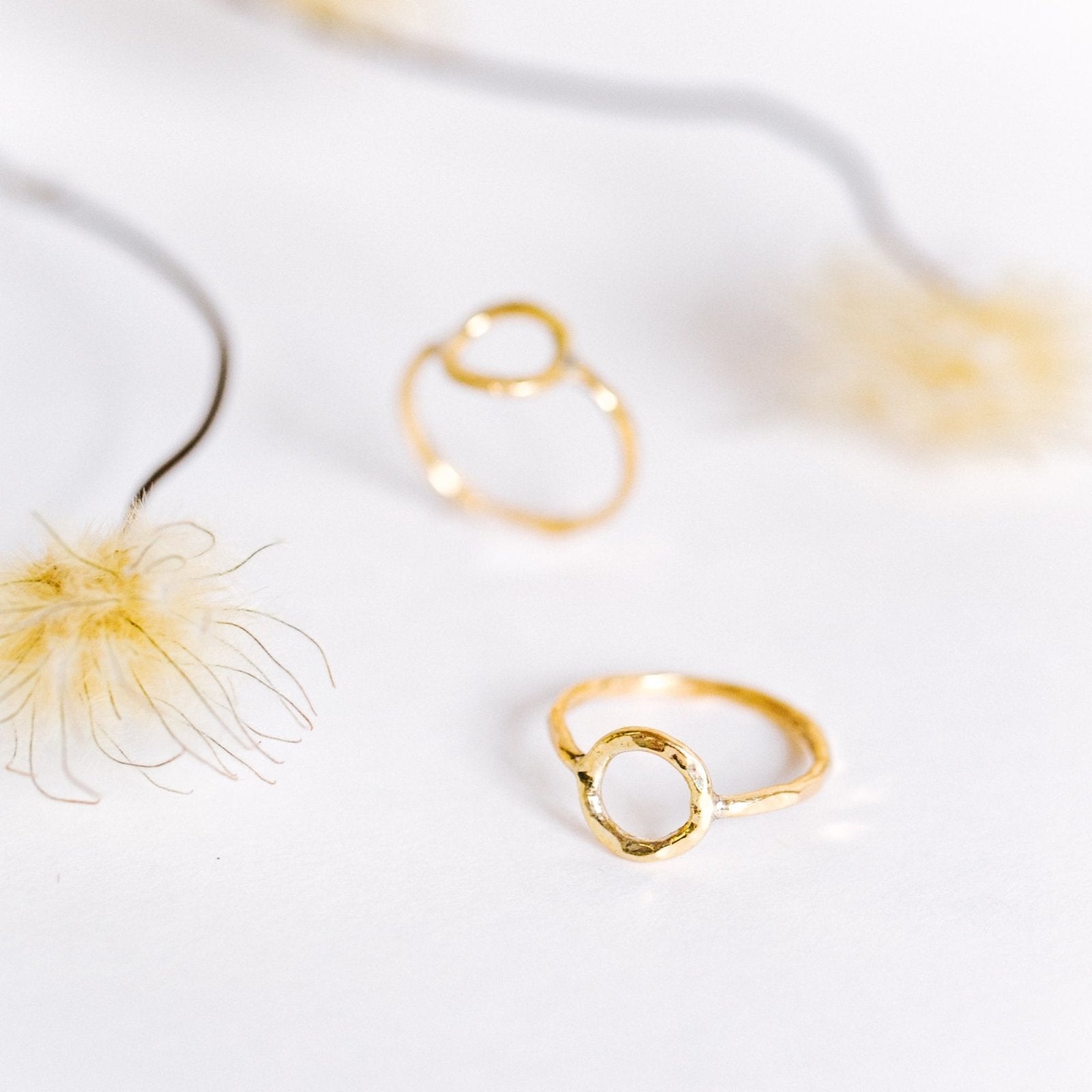 Geometric Brass Stacking Rings