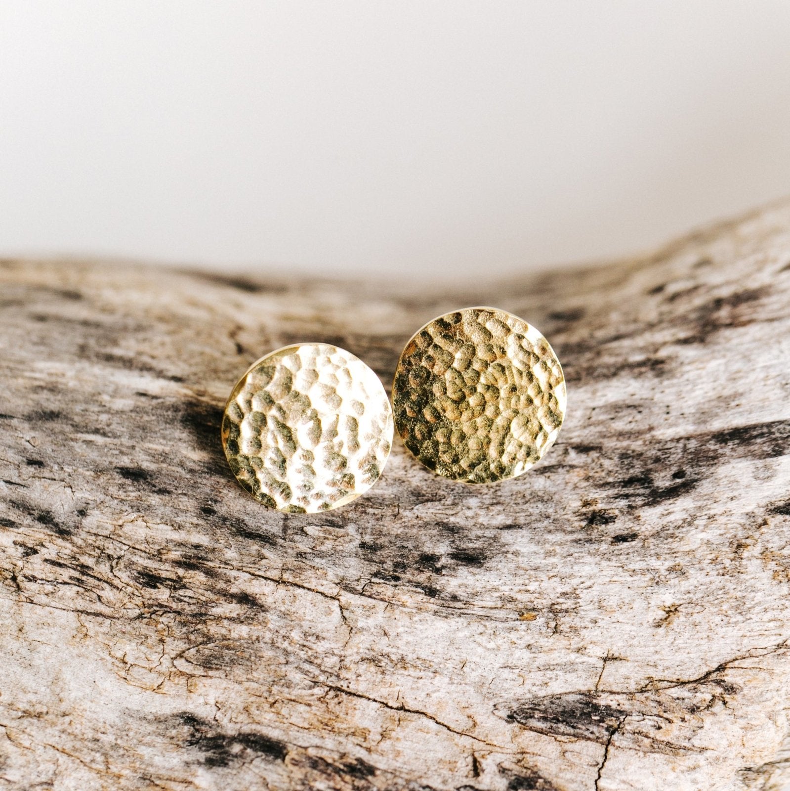 Hammered Brass Studs