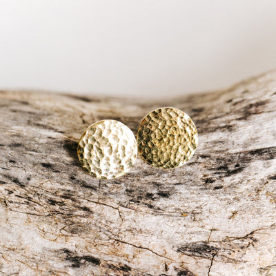 Hammered Brass Studs