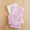 Hand-Loomed Cotton Kitchen Towels, Set of 2: Blush Pinstripe - Amsha