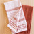 Hand-Loomed Cotton Kitchen Towels, Set of 2: Blush Striped