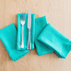 Hand-Loomed Cotton Napkins, Set of 4: Jade - Amsha