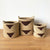Handled Storage Plant Basket: Brick Triangle
