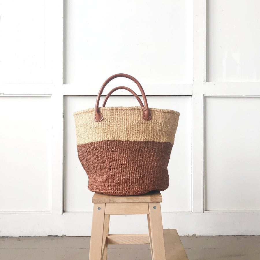 Kazi Tote: Rust Stripe