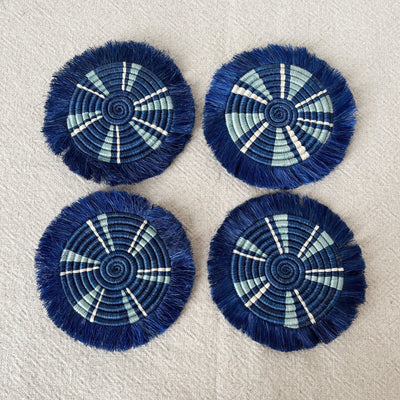 Kimana Fringe Coaster Set - Amsha