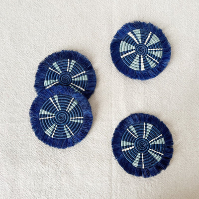 Kimana Fringe Coaster Set - Amsha