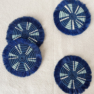 Kimana Fringe Coaster Set - Amsha