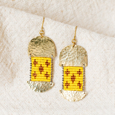 Kulinda Earrings: Amber - Amsha