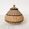 Lidded Zulu Basket #L019 - Amsha