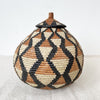 Lidded Zulu Basket #L028 - Amsha