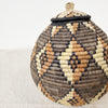 Lidded Zulu Basket #L04 - Amsha