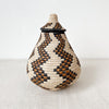 Lidded Zulu Basket #L64 - Amsha