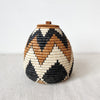 Lidded Zulu Basket #L65 - Amsha